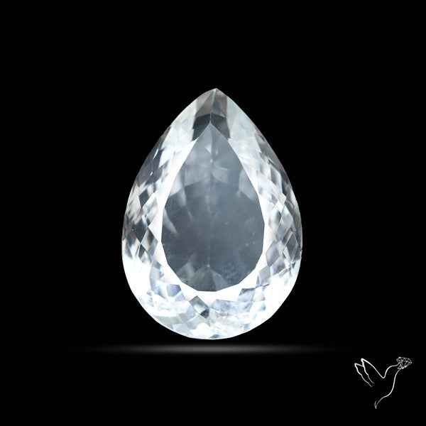 Himalayan Clear Quartz Faceted Crystal Fine Gemstone