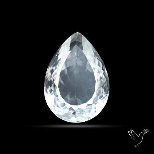 Himalayan Clear Quartz Faceted Crystal Fine Gemstone