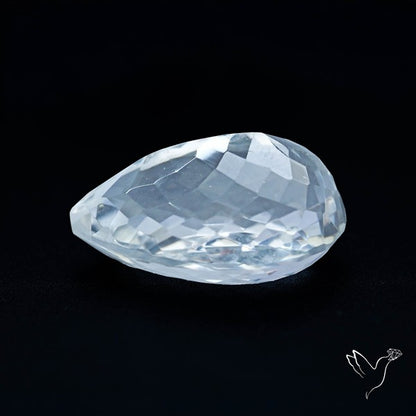 Himalayan Clear Quartz Faceted Crystal Fine Gemstone