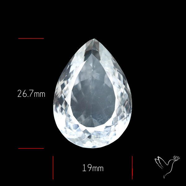 Himalayan Clear Quartz Faceted Crystal Fine Gemstone