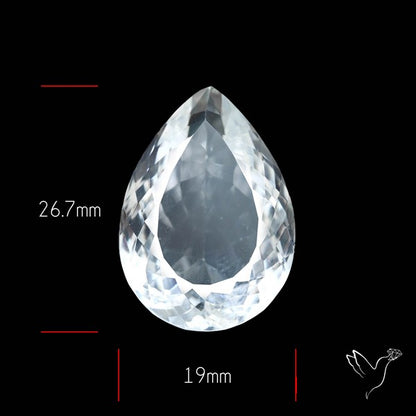 Himalayan Clear Quartz Faceted Crystal Fine Gemstone