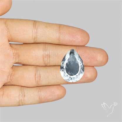 Himalayan Clear Quartz Faceted Crystal Fine Gemstone
