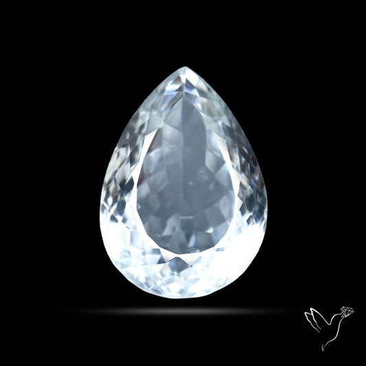 Himalayan Clear Quartz Faceted Crystal Fine Gemstone
