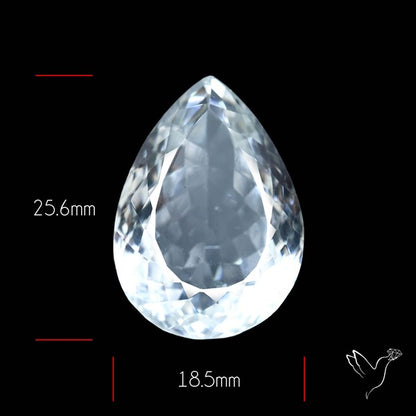 Himalayan Clear Quartz Faceted Crystal Fine Gemstone