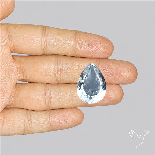 Himalayan Clear Quartz Faceted Crystal Fine Gemstone