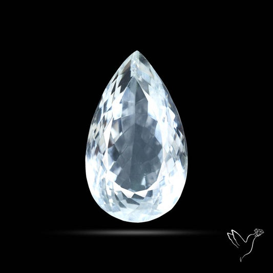 Himalayan Clear Quartz Faceted Crystal Fine Gemstone