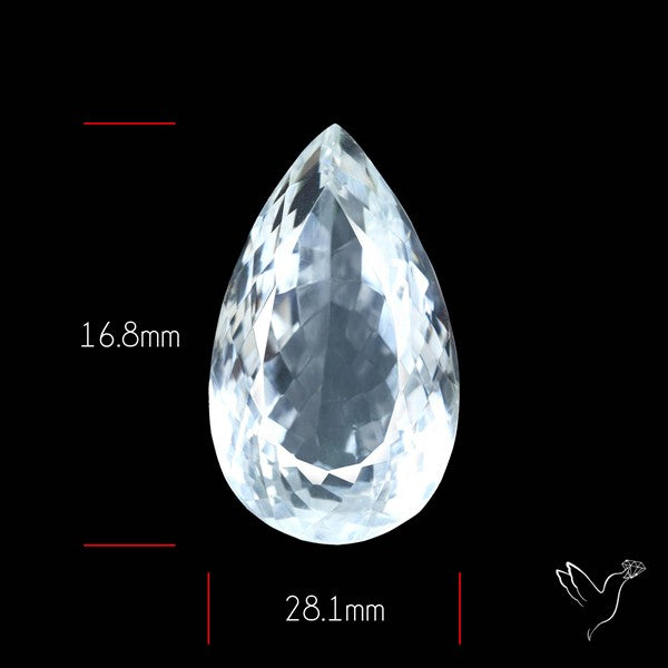 Himalayan Clear Quartz Faceted Crystal Fine Gemstone