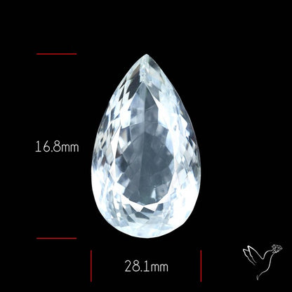 Himalayan Clear Quartz Faceted Crystal Fine Gemstone