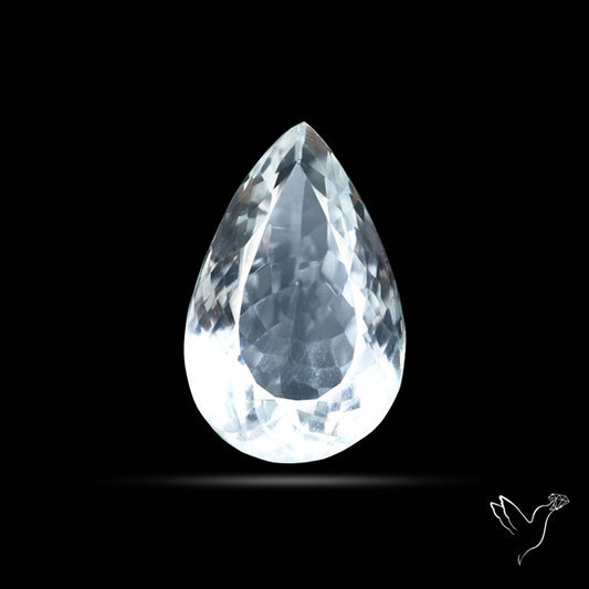 Himalayan Clear Quartz Faceted Crystal Fine Gemstone