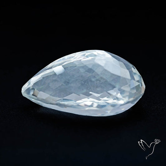 Himalayan Clear Quartz Faceted Crystal Fine Gemstone