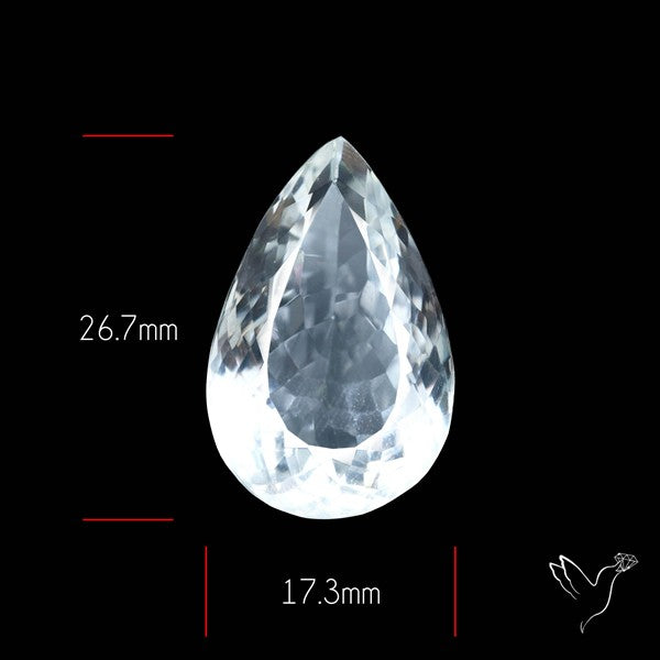 Himalayan Clear Quartz Faceted Crystal Fine Gemstone