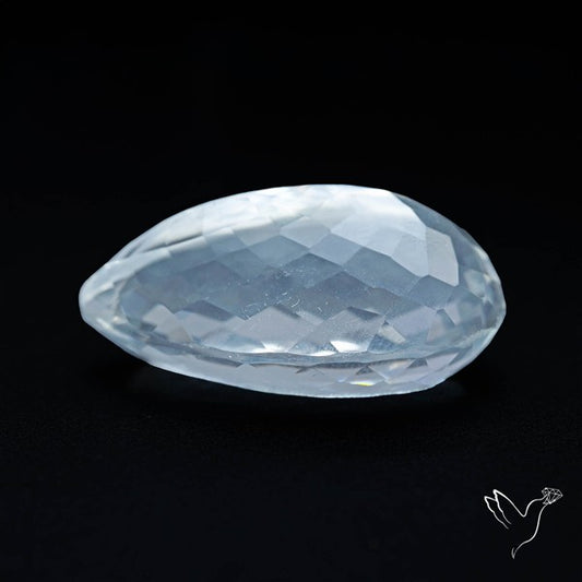 Himalayan Clear Quartz Faceted Crystal Fine Gemstone