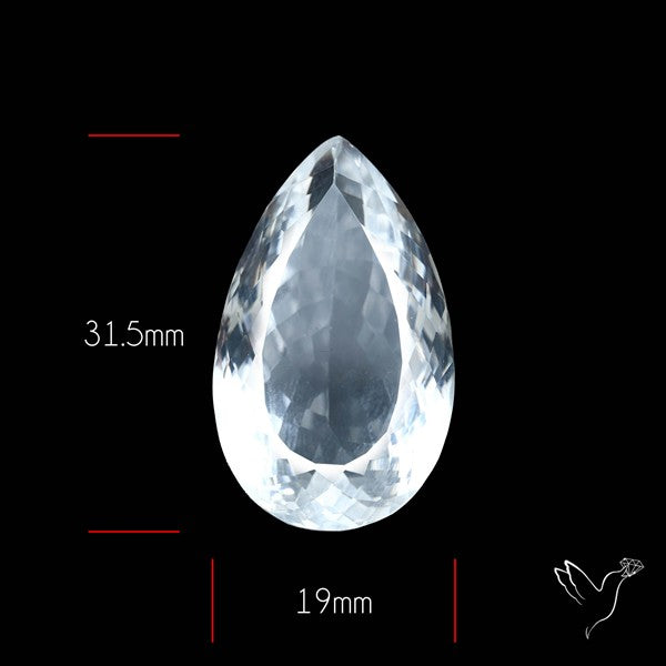 Himalayan Clear Quartz Faceted Crystal Fine Gemstone
