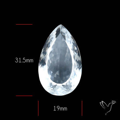 Himalayan Clear Quartz Faceted Crystal Fine Gemstone