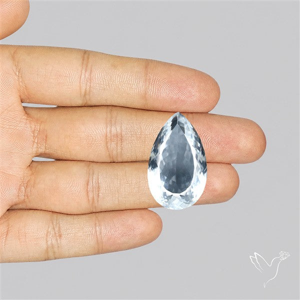 Himalayan Clear Quartz Faceted Crystal Fine Gemstone