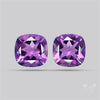 Faceted Fine Amethyst Pair
