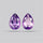 Faceted Fine Amethyst Pair