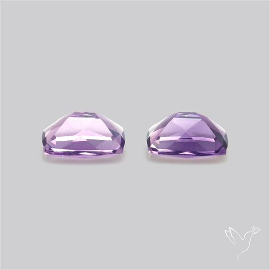 Faceted Fine Amethyst Pair