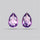 Faceted Fine Amethyst Pair