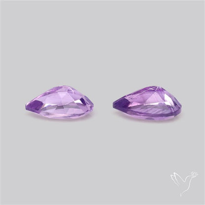 Faceted Fine Amethyst Pair
