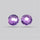 Faceted Fine Amethyst Pair