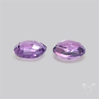 Faceted Fine Amethyst Pair
