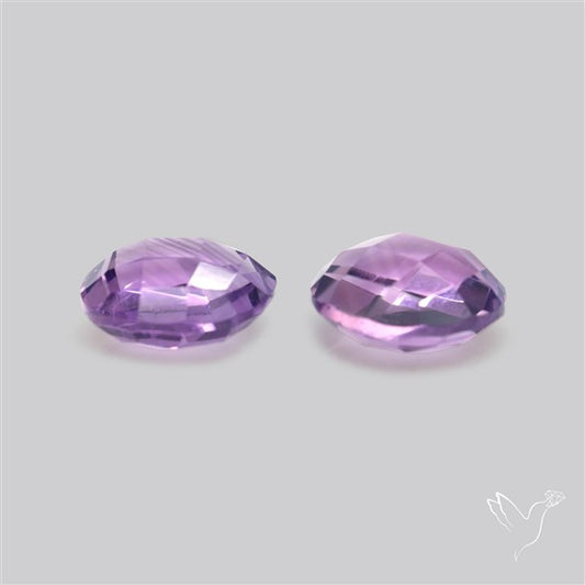 Faceted Fine Amethyst Pair