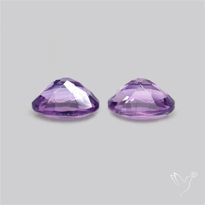 Faceted Fine Amethyst Pair