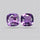 Faceted Fine Amethyst Pair
