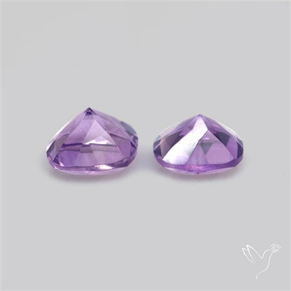 Faceted Fine Amethyst Pair