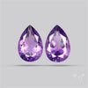 Faceted Fine Amethyst Pair