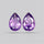 Faceted Fine Amethyst Pair