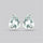 Prasiolites Pair Checkerboard Cut Faceted Fine Gemstone