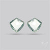 Prasiolites Pair Checkerboard Cut Faceted Fine Gemstone