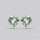 Prasiolites Pair Checkerboard Cut Faceted Fine Gemstone