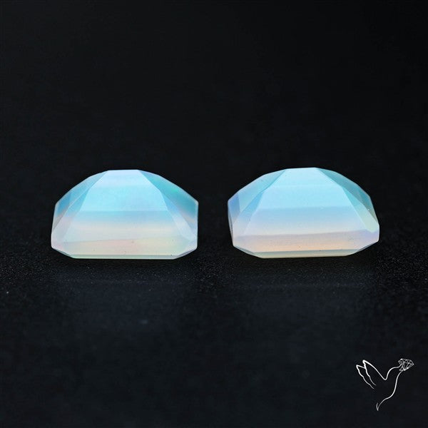 AAA Ethiopian Opal Faceted Pair Fine Gemstone