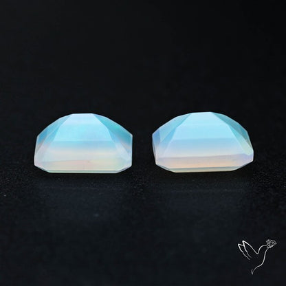 AAA Ethiopian Opal Faceted Pair Fine Gemstone