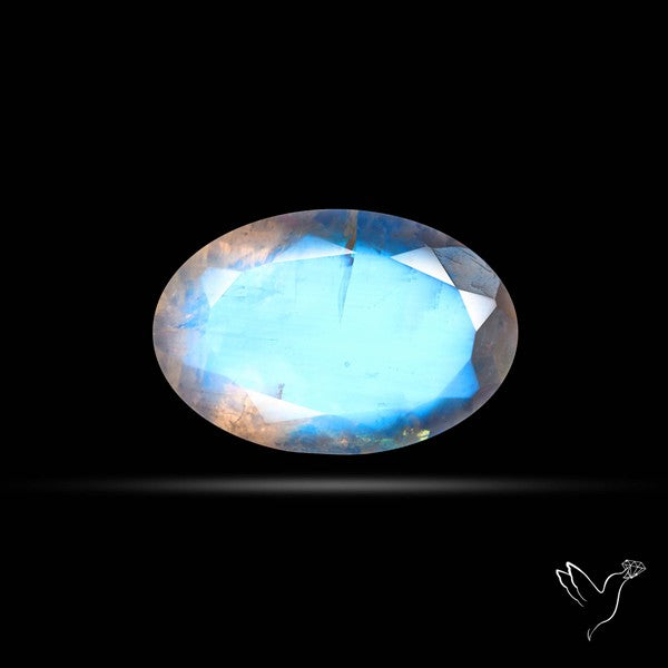 Faceted Indian Rainbow Moonstone