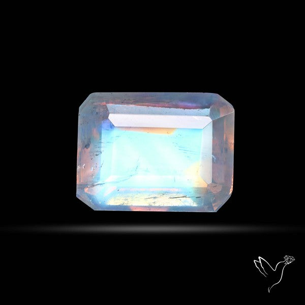 Faceted Indian Rainbow Moonstone