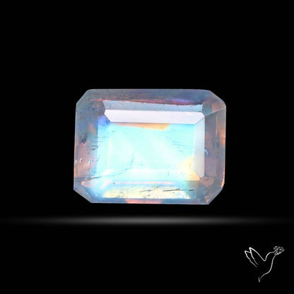 Faceted Indian Rainbow Moonstone