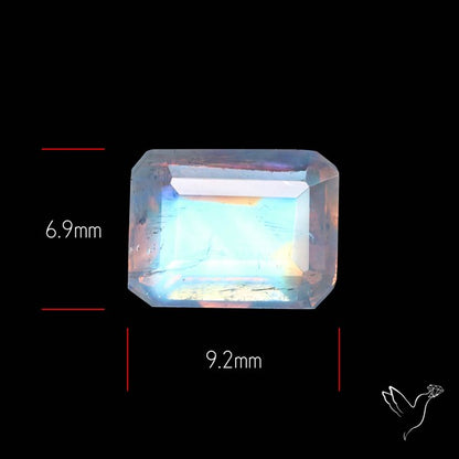 Faceted Indian Rainbow Moonstone
