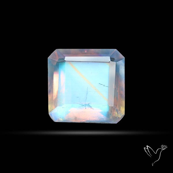 Faceted Indian Rainbow Moonstone