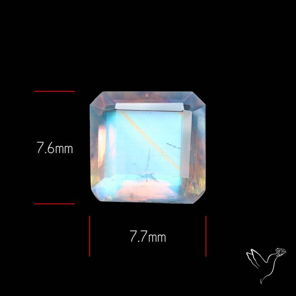 Faceted Indian Rainbow Moonstone