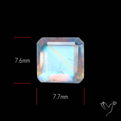 Faceted Indian Rainbow Moonstone
