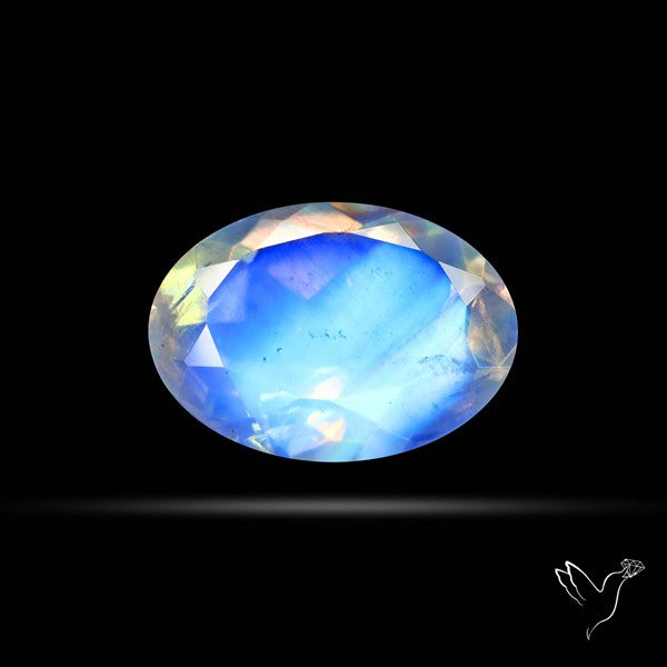 Faceted Indian Rainbow Moonstone
