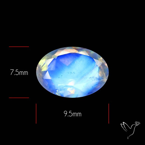 Faceted Indian Rainbow Moonstone