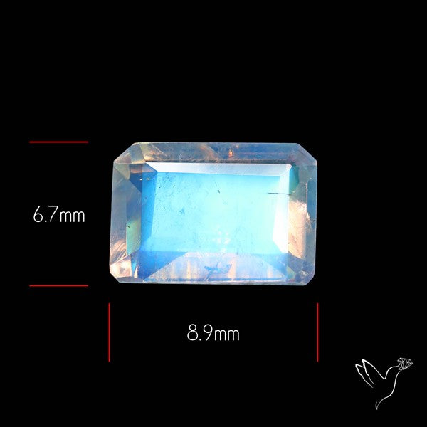 Faceted Indian Rainbow Moonstone