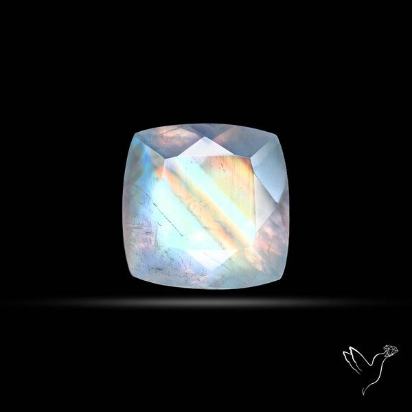 Faceted Indian Rainbow Moonstone