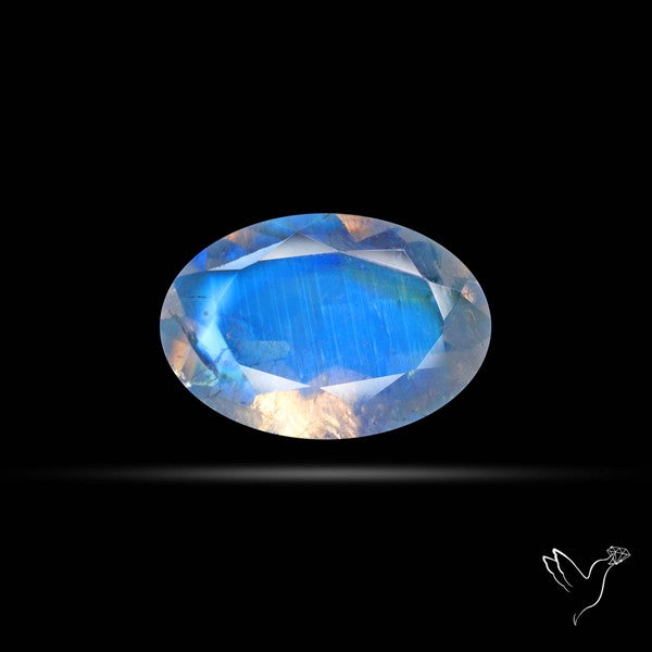 Faceted Indian Rainbow Moonstone