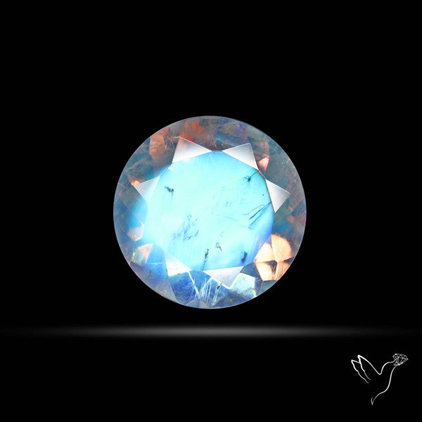Faceted Indian Rainbow Moonstone